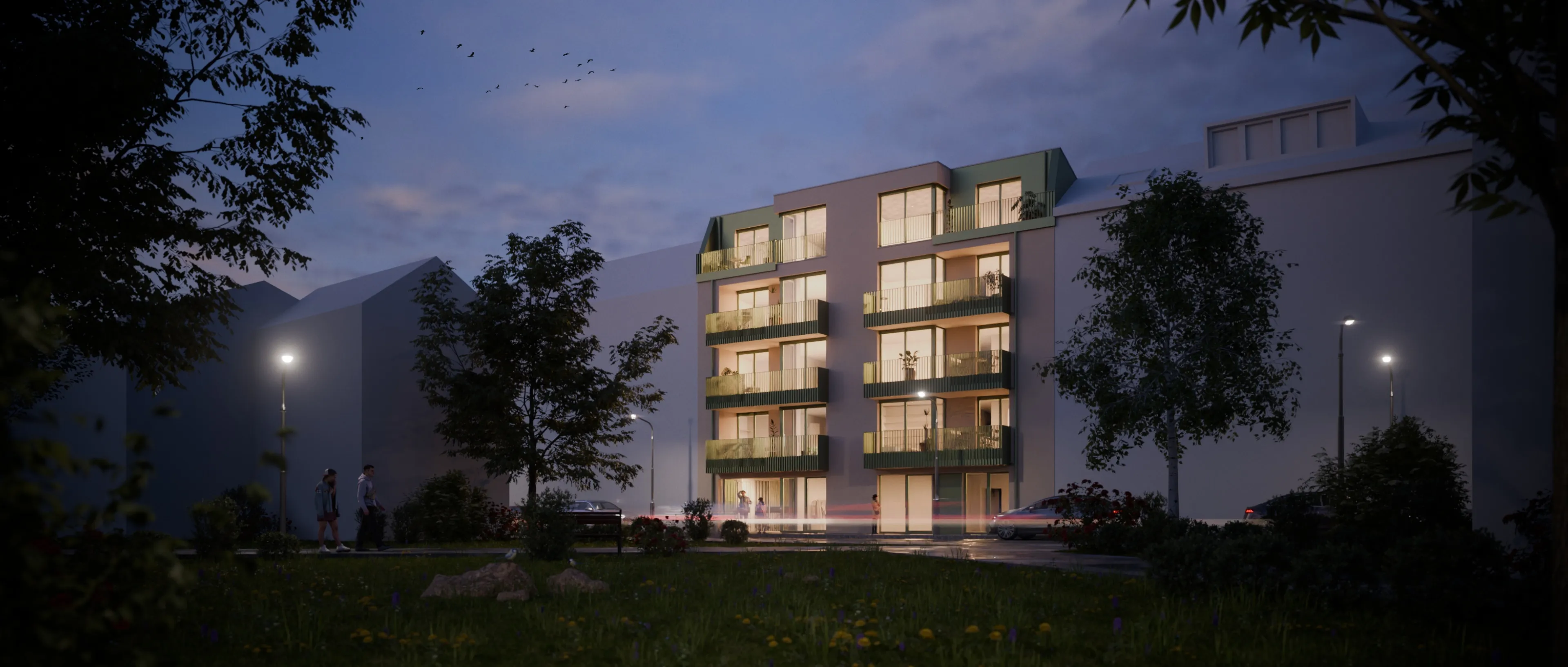 Fotorealistische Architektur-Visualisierung eines Wohngebäudes von VISIONME – Bild 10